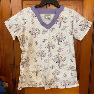 cancer scrub top